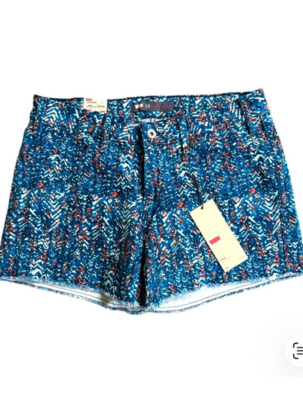 NWT Levi's Chevron Denim Shorts Size 10